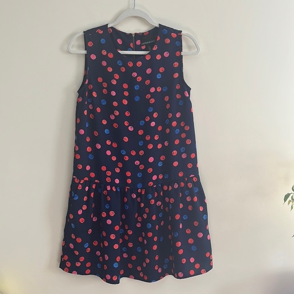 Cynthia Rowley Dresses & Skirts - Cynthia Rowley Drop‎ Waist Polka Dot Cherry Mini Dress sz 2 Twee summer girly